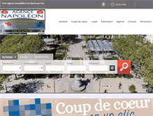 Tablet Screenshot of agence-napoleon.com